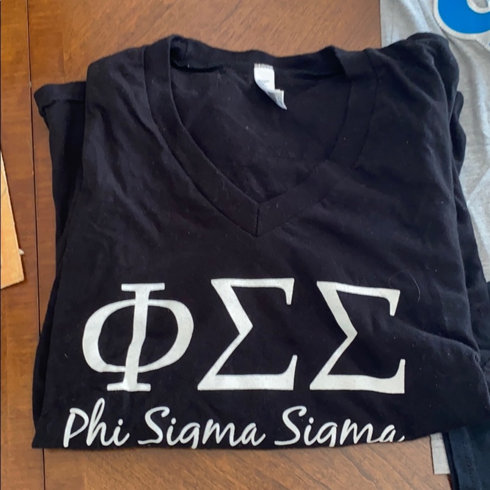 Phi sigma sigma vneck tshirt